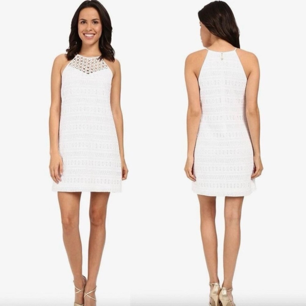 Lilly Pulitzer Larina Shift Dress, Resort White, Size XS